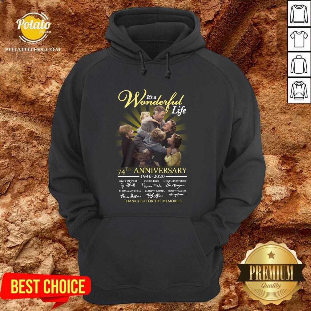 Official It’s A Wonderful Life 74th Anniversary 1946 2020 Thank You For The Memories Signatures Shirt - Image 5