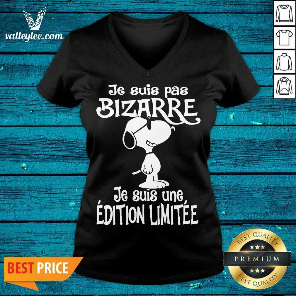 Top Snoopy Je Suis Pas Bizarre Shirt - Image 3