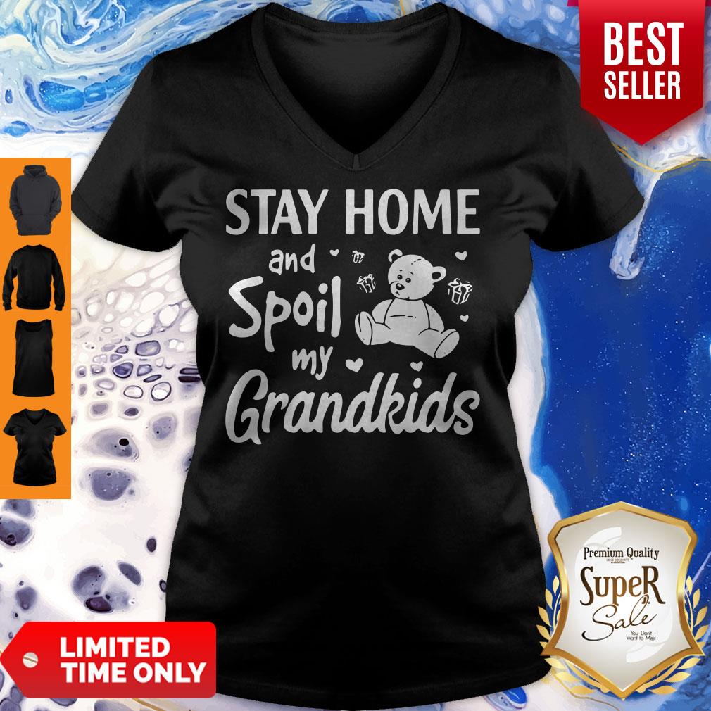 Official Stay Home And Spoil My Grandkids Beer Shirt - Image 3