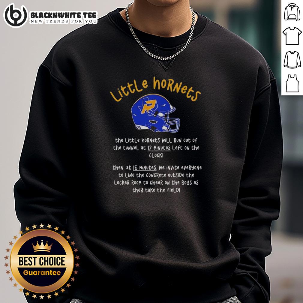 Premium The Little Hornets Will Run Out Of The Tunnel At 17 Minutes Left On The Clock T-Shirt - Image 5