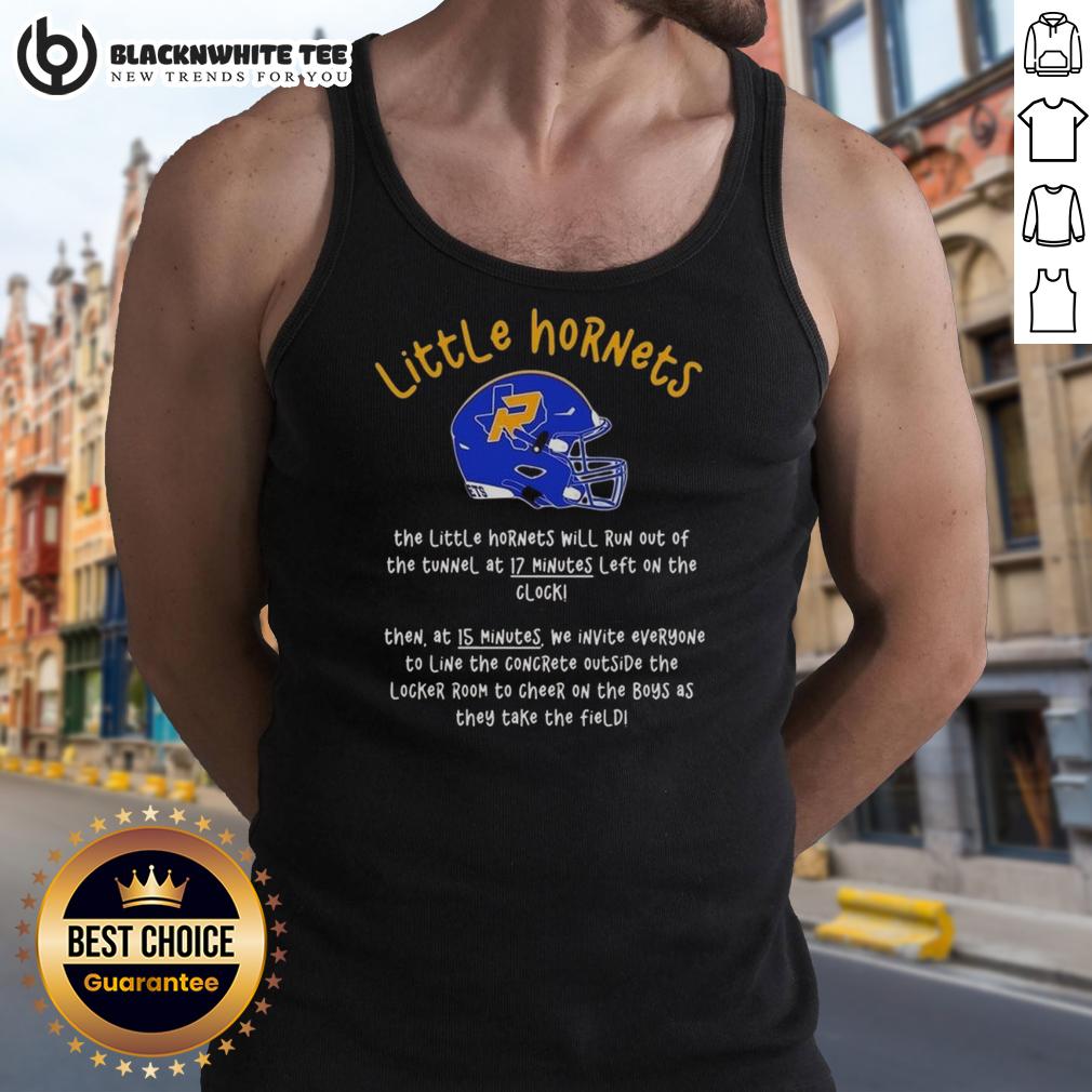 Premium The Little Hornets Will Run Out Of The Tunnel At 17 Minutes Left On The Clock T-Shirt - Image 4