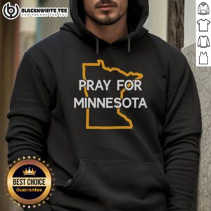 Alternative view of Top Pray For Minnesota State Outline T-Shirt