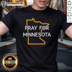 Top Pray For Minnesota State Outline T-Shirt