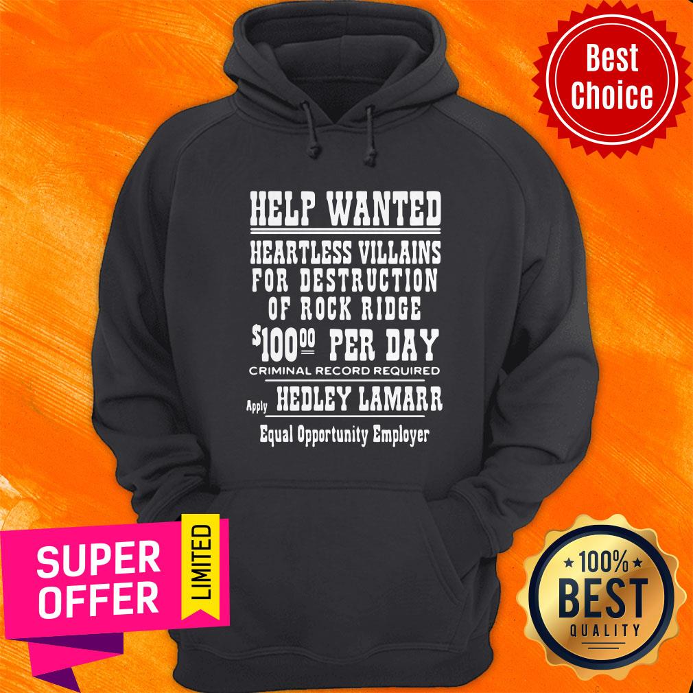 Help Wanted Heartless Villains For Destruction Of Rock Ridge Shirt - Image 2