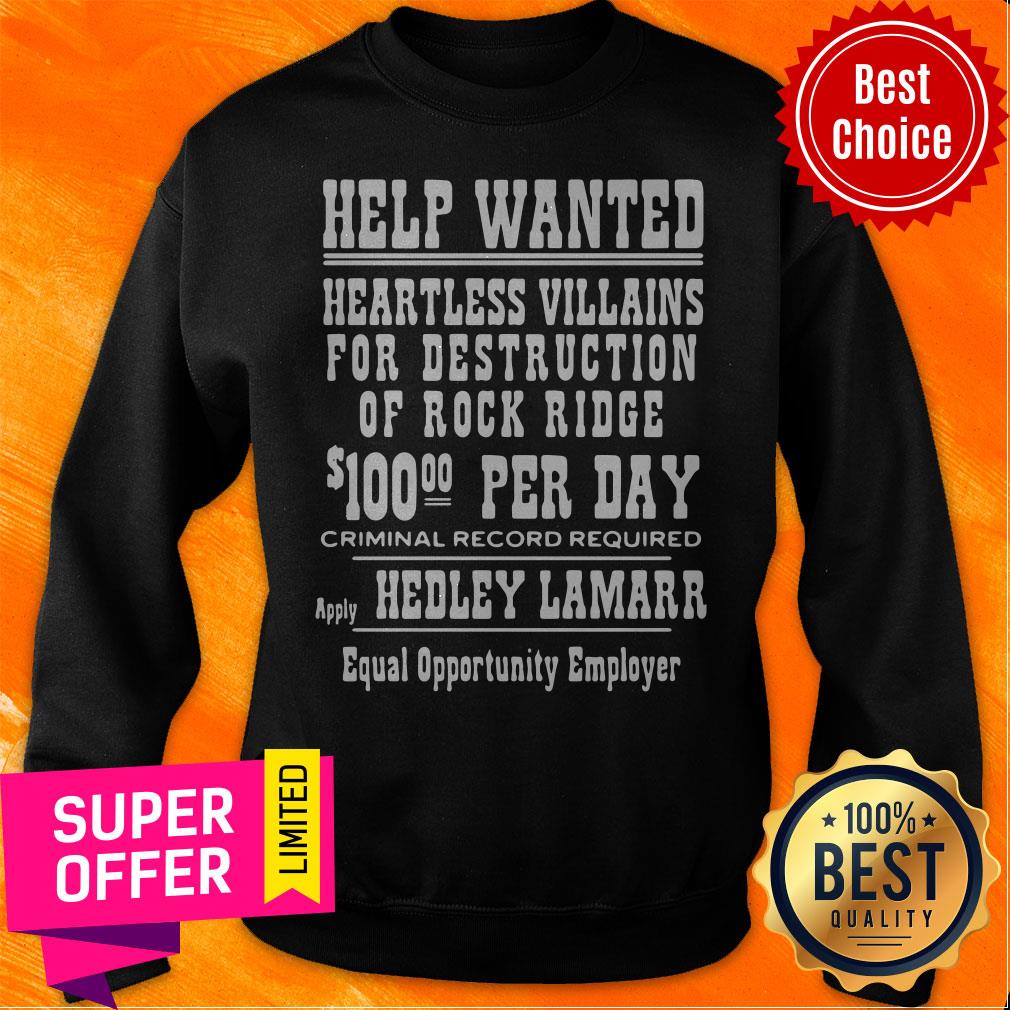 Help Wanted Heartless Villains For Destruction Of Rock Ridge Shirt - Image 5