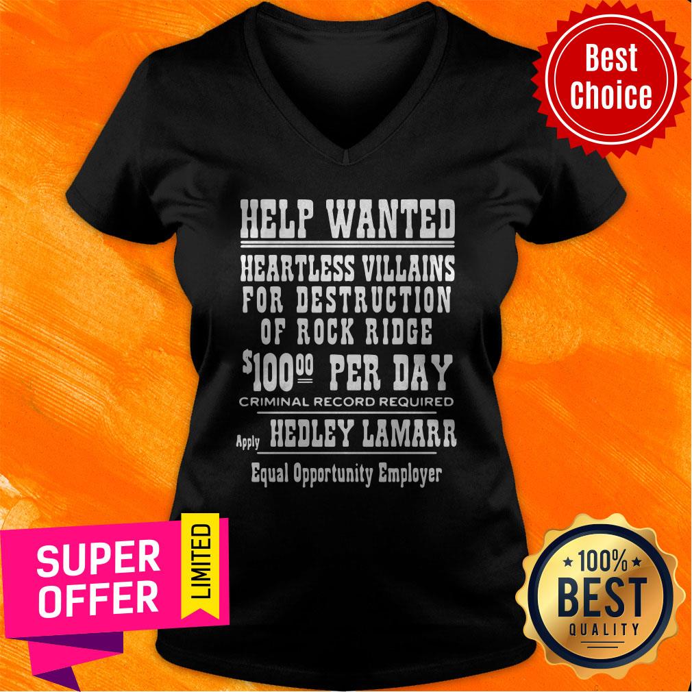 Help Wanted Heartless Villains For Destruction Of Rock Ridge Shirt - Image 3