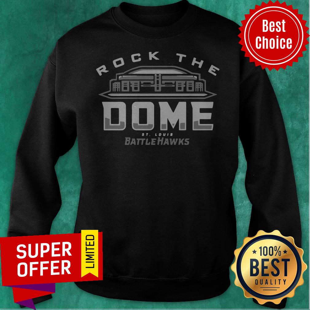 Awesome Rock The Dome St. Louis Battlehawks Shirt - Image 2