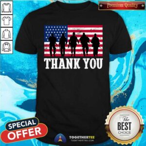 Happy 4th Of July Thank You American Flag Shirt