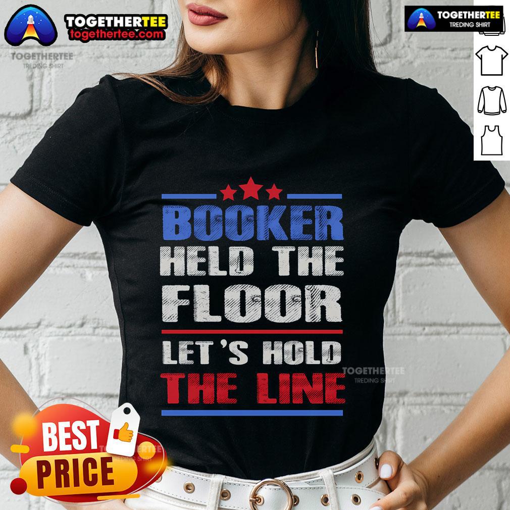 Top Booker Held The Floor Let's Hold The Line T-Shirt - Image 3