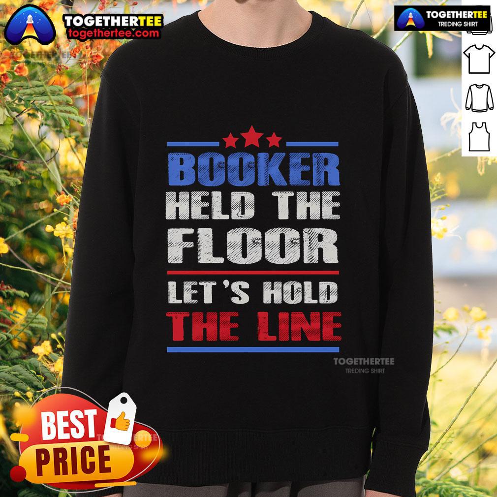 Top Booker Held The Floor Let's Hold The Line T-Shirt - Image 5