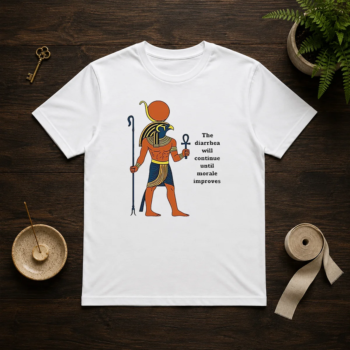 Nice Ra The Diarrhea Will Continue Until Morale Improves Shirt
