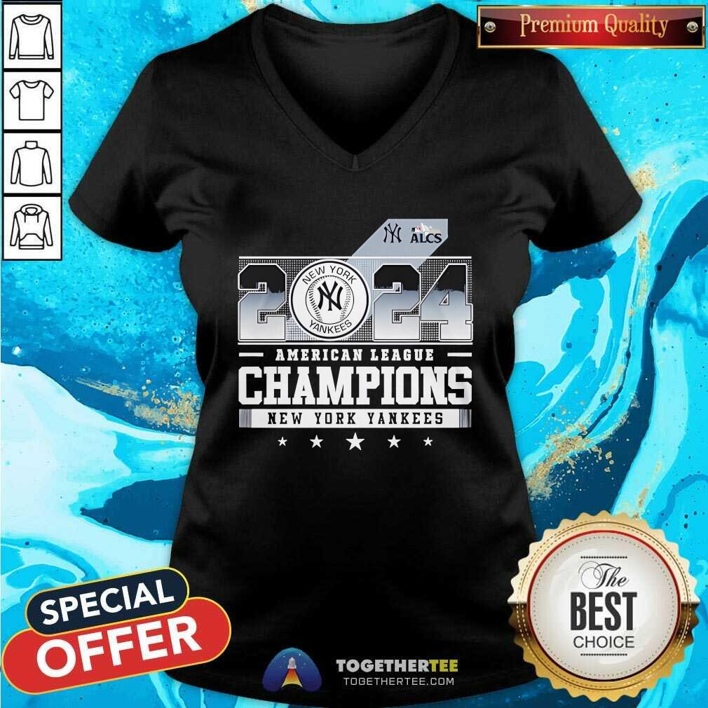 Official New York Yankees 2024 Champions American League T-Shirt - Image 2