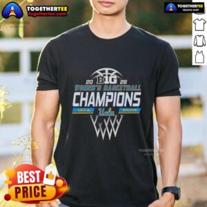 Official UCLA Bruins 2026 Big Ten Women’s Basketball Regular Season Champions Locker Room T-Shirt