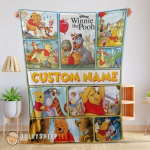 Perfect Disney Winnie The Pooh With Friends Blanket Fleece Customized Blanket