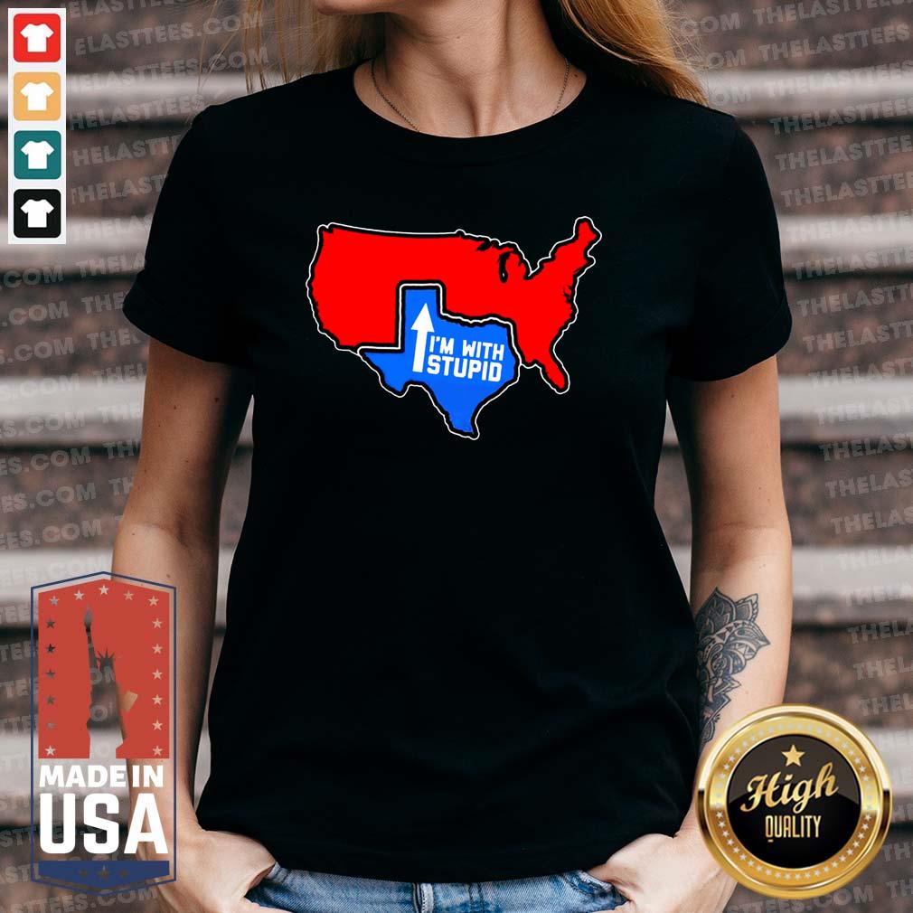 Premium Texas I’m With Stupid Shirt - Image 5