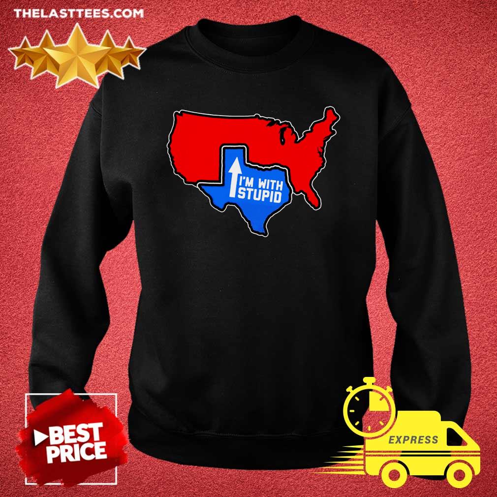 Premium Texas I’m With Stupid Shirt - Image 3