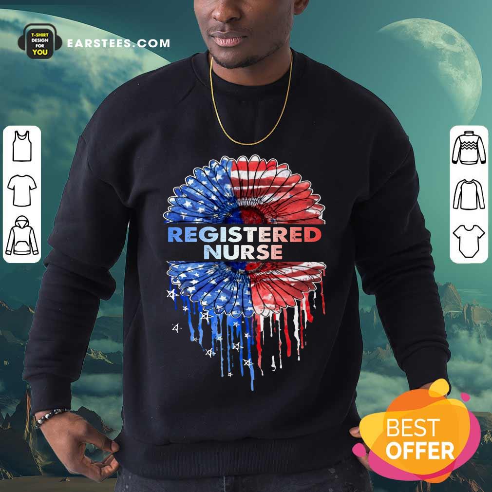 Top Registered Nurse American Flag Shirt - Image 3