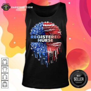 Alternative view of Top Registered Nurse American Flag Shirt