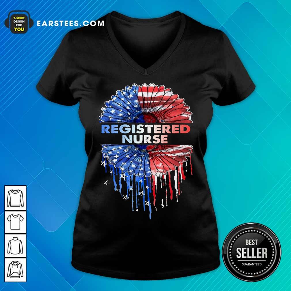 Top Registered Nurse American Flag Shirt - Image 5