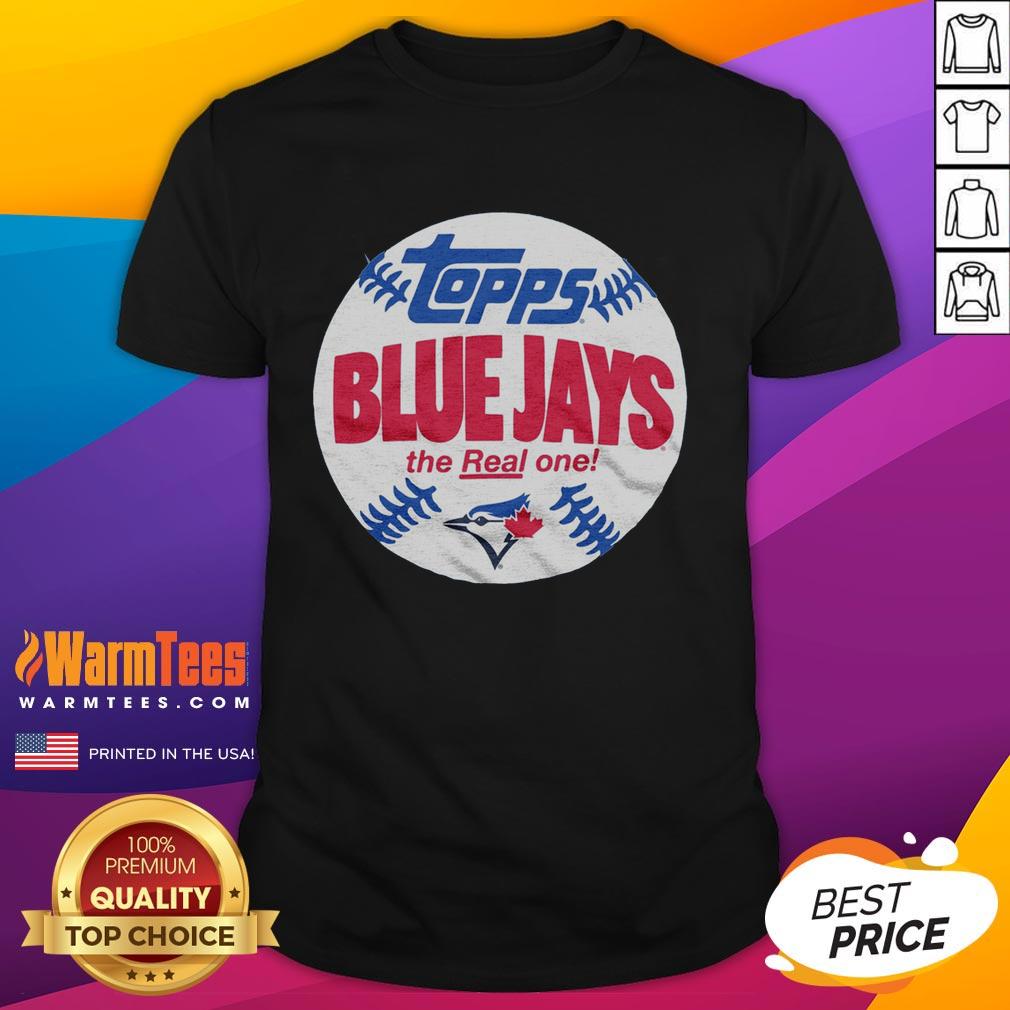 Original Powder Blue Toronto Blue Jays MLB X Topps Baseball The Real One T-Shirt