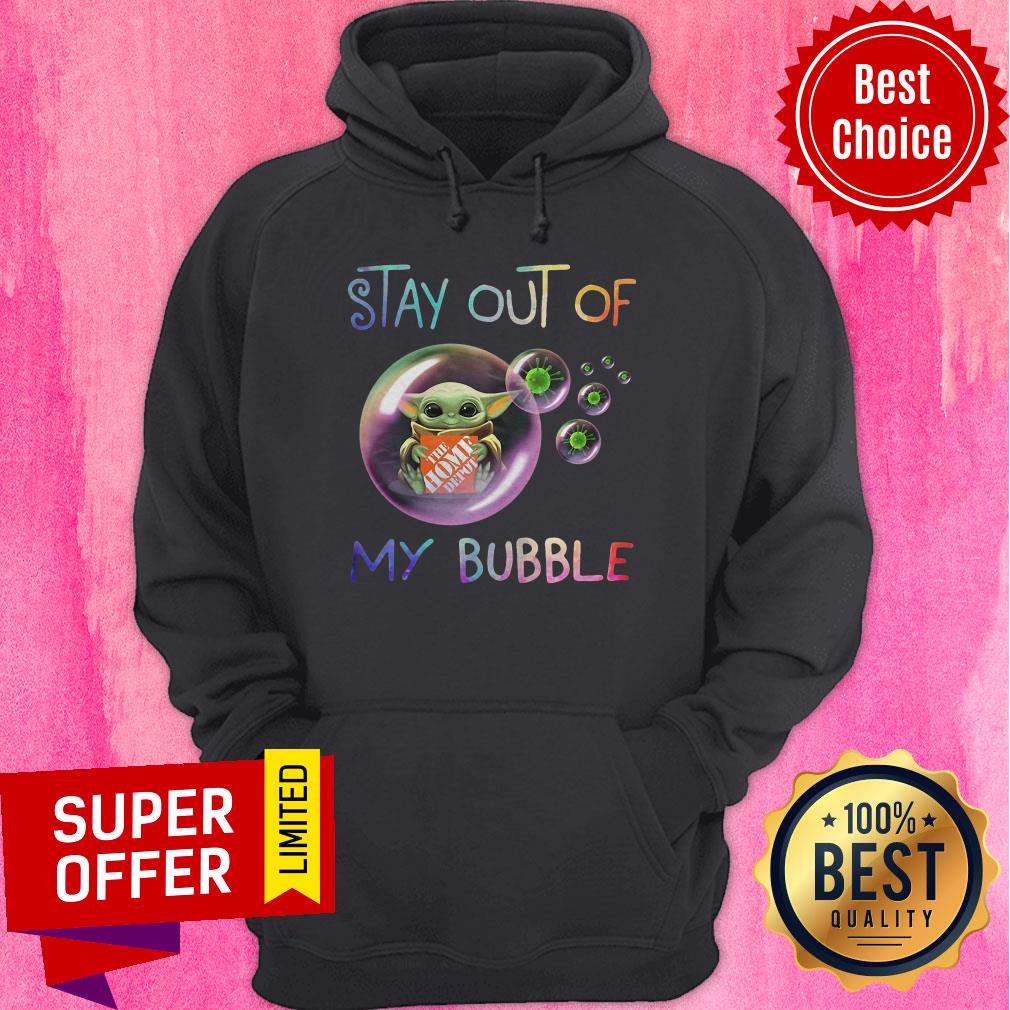 Baby Yoda Hug The Home Depot Stay Out Of My Bubble Coronavirus Shirt - Image 3