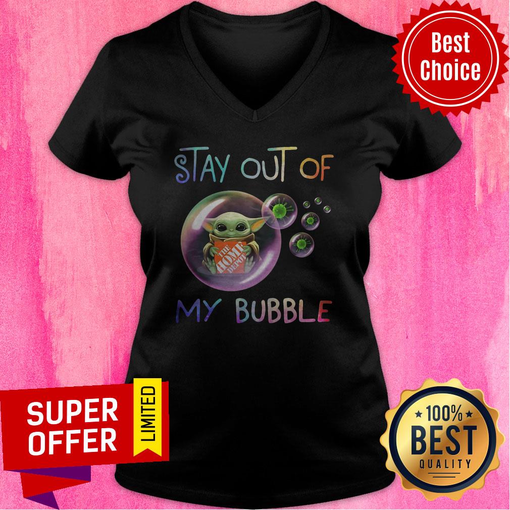 Baby Yoda Hug The Home Depot Stay Out Of My Bubble Coronavirus Shirt - Image 4