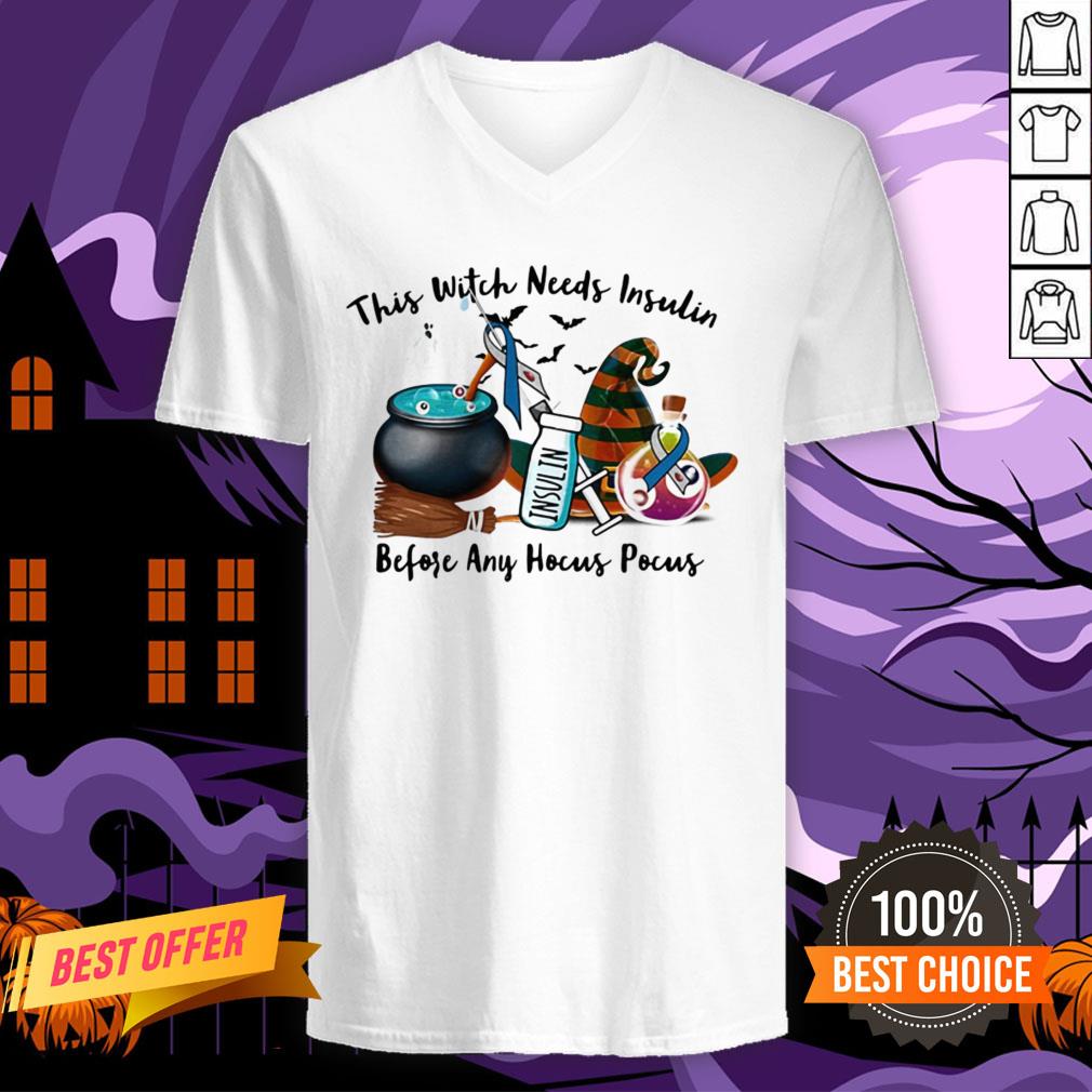 Halloween This Witch Needs Insulin Before Any Hocus Pocus Shirt - Image 2