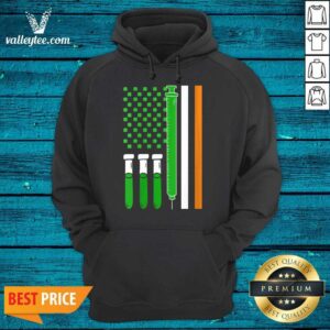 Alternative view of Hot American Flag Shamrock Clover St Patricks Day Mexico Shirt
