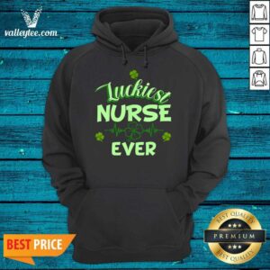 Alternative view of Luxury Luckiest Nurse Ever St Patrick's Day Shirt