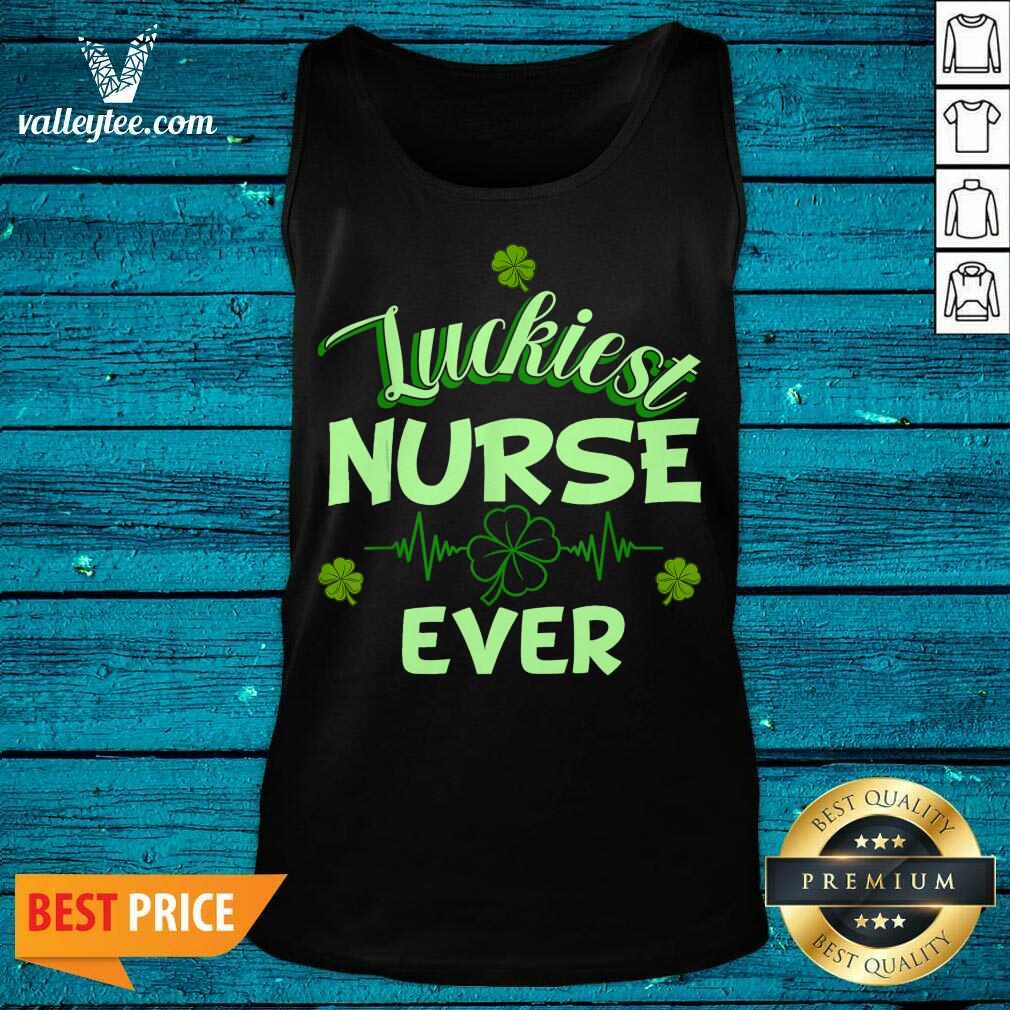 Luxury Luckiest Nurse Ever St Patrick's Day Shirt - Image 4