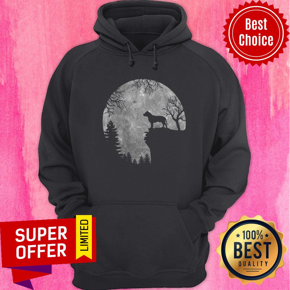 Staffordshire Bull Terrier And Moon Halloween Shirt - Image 3