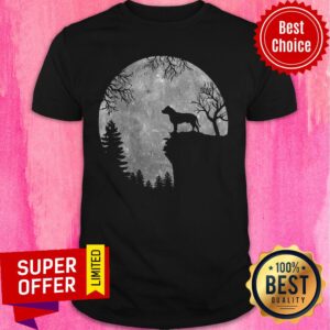 Staffordshire Bull Terrier And Moon Halloween Shirt