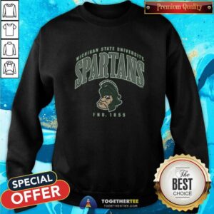 Alternative view of Official Michigan State Spartans Double Header Franklin T-Shirt