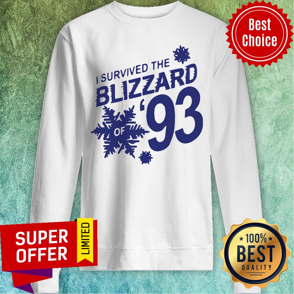 Premium I Survived The Blizzard Of 93 Shirt - Image 5