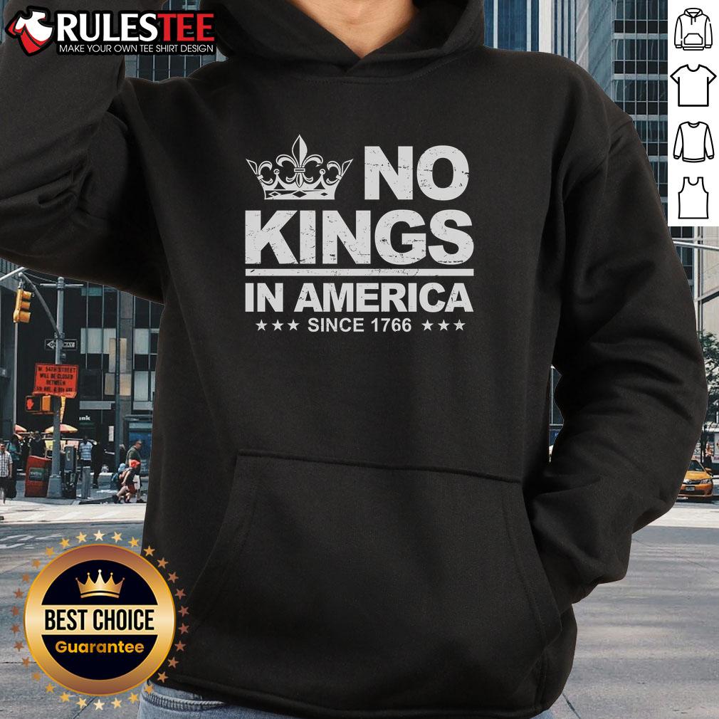 Awesome No Kings In America Vintage Democracy Since 1776 T-Shirt - Image 2