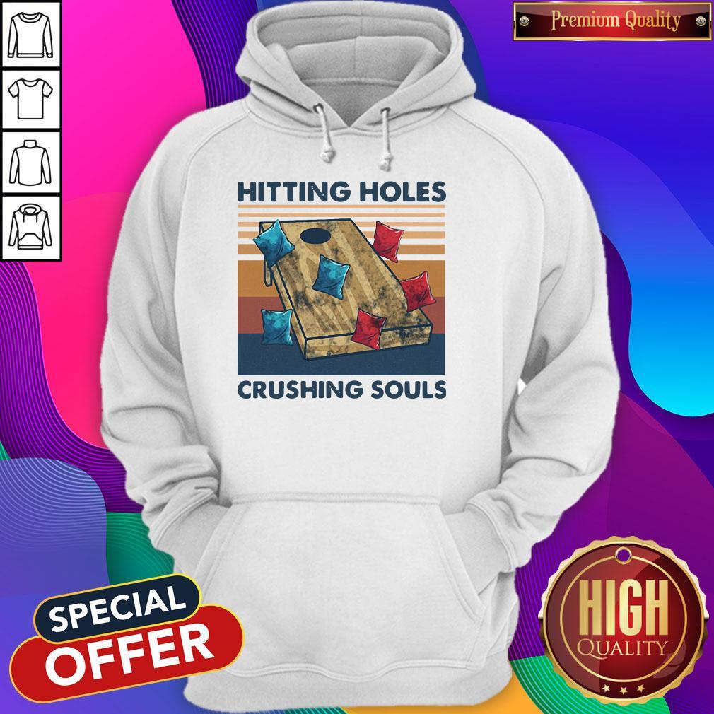 Funny Hitting Holes Crushing Souls Vintage Shirt - Image 3