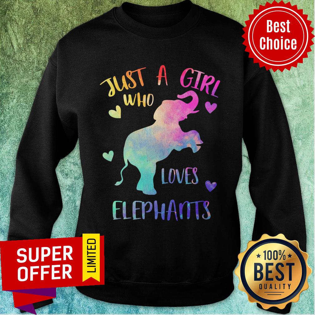 Just A Girl Who Loves Elephants Shirt - Image 5