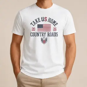 Nice Official Take US Home Country Roads 2026 USA Soccer Shirt