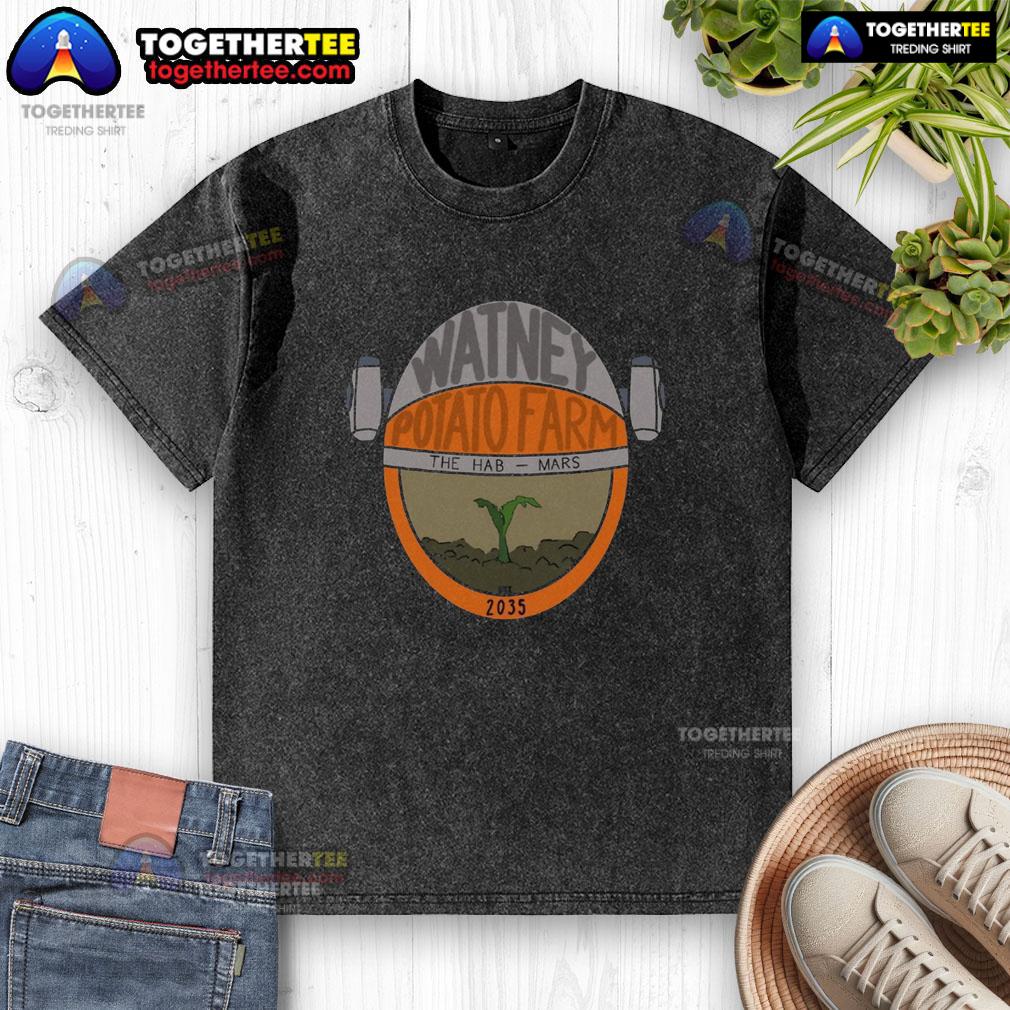 Official Watney Potato Farm The Hab - Mars Est 2035 T-Shirt - Image 6