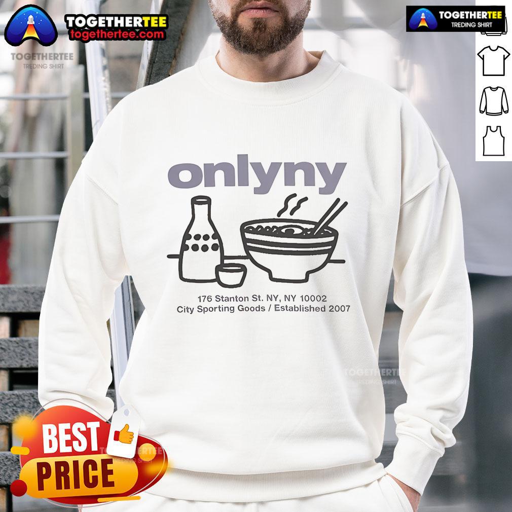 Official Ramen Directory 176 Stanton St Ny Ny 10002 City Sporting Goods Established 2007 Summer 2025 T-Shirt - Image 5