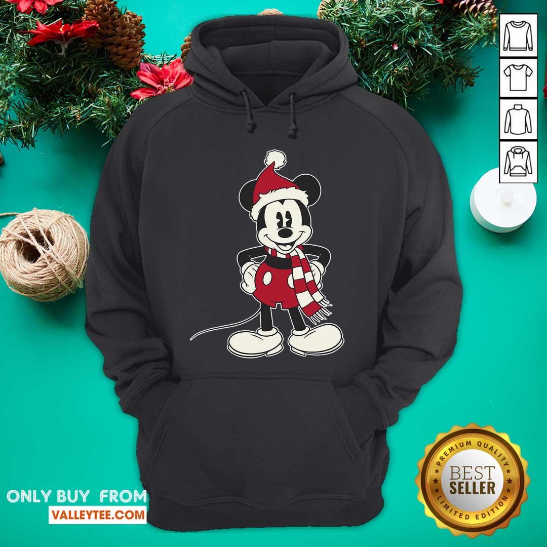 Cute Mickey Mouse Santa Hat Merry Christmas Shirt - Image 5