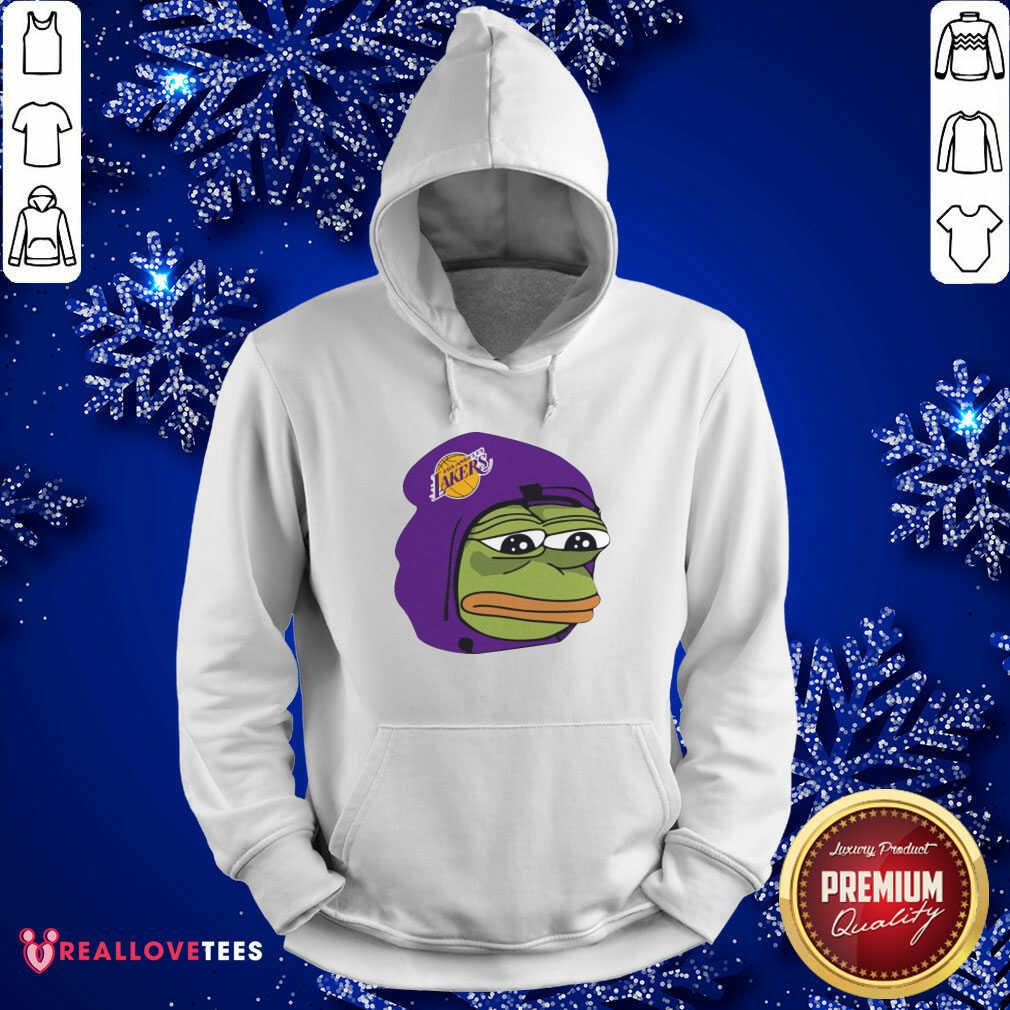 Perfect Los Angeles Lakers Sad Pepe The Frog Shirt - Image 4