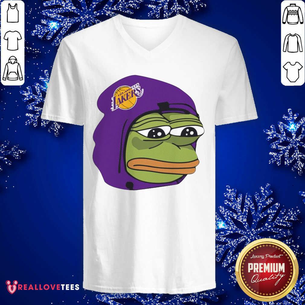 Perfect Los Angeles Lakers Sad Pepe The Frog Shirt - Image 5