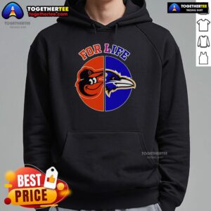 Alternative view of Top Baltimore Ravens And Orioles For Life T-Shirt