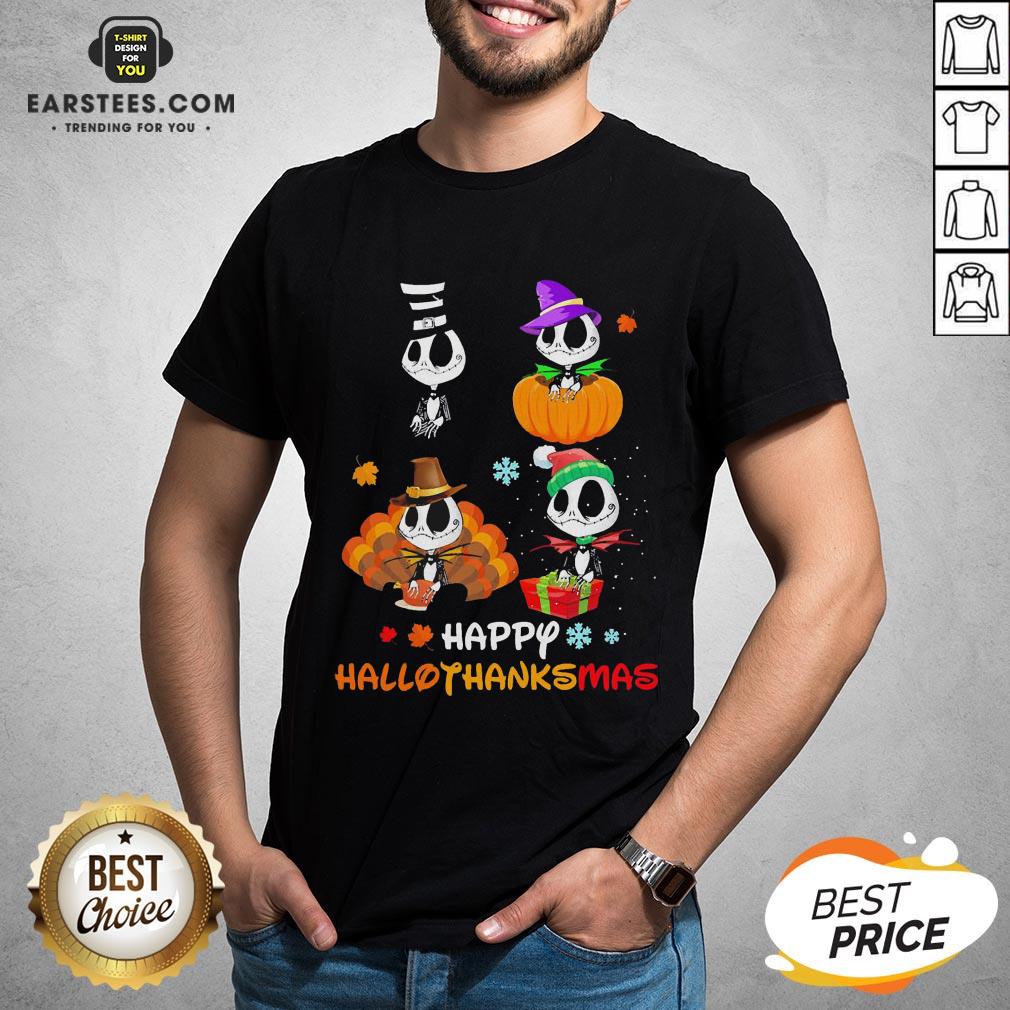Good Jack Skellington Happy Hallothanksmas Shirt