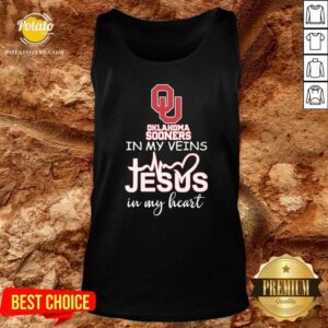 Alternative view of Original Oklahoma Sooners In My Veins Jesus In My Heart Shirt