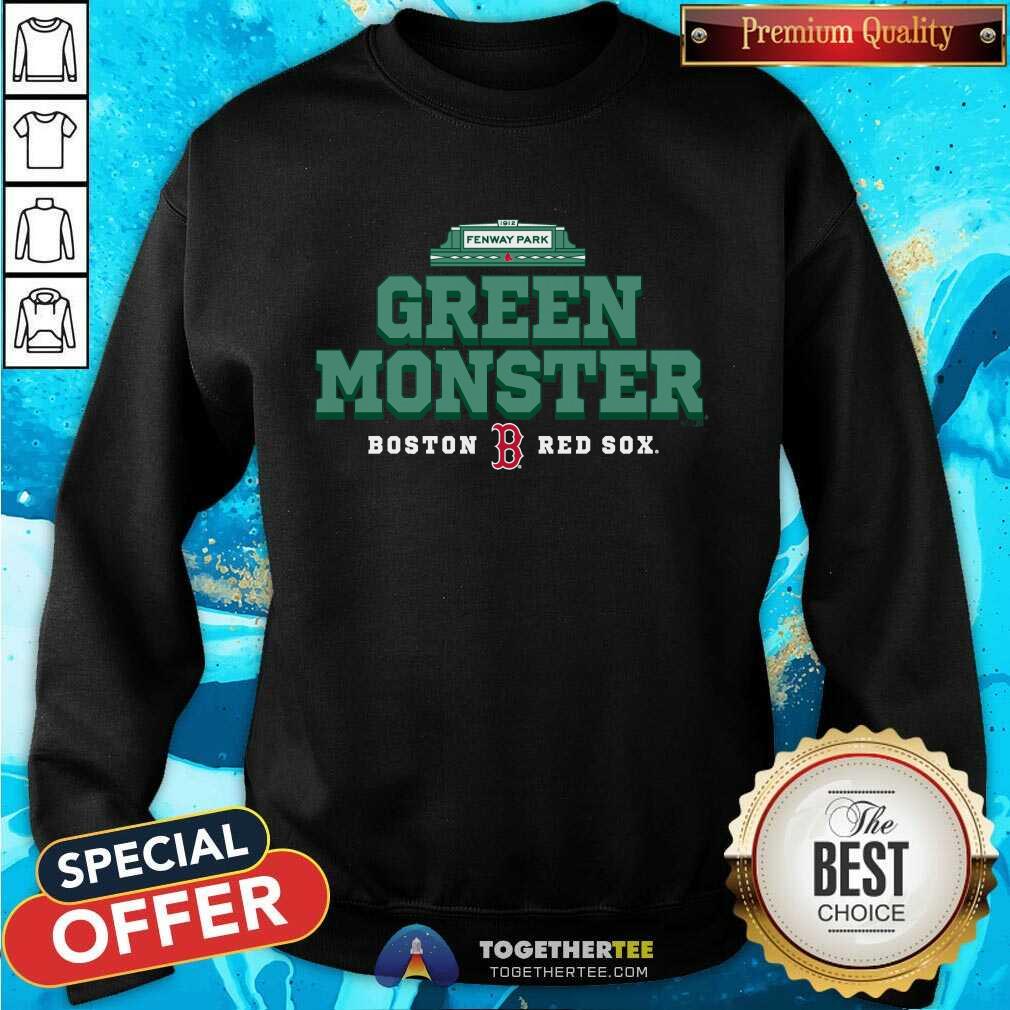 Good Boston Red Sox Fenway Park Green Monster Marquee T-Shirt - Image 2