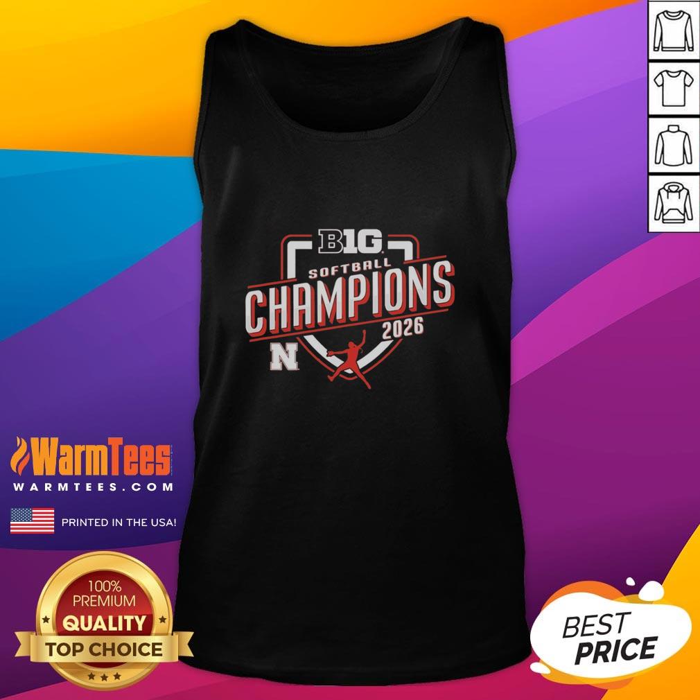 Official Nebraska Cornhuskers Big Ten Champs 2026 Softball T-Shirt - Image 4