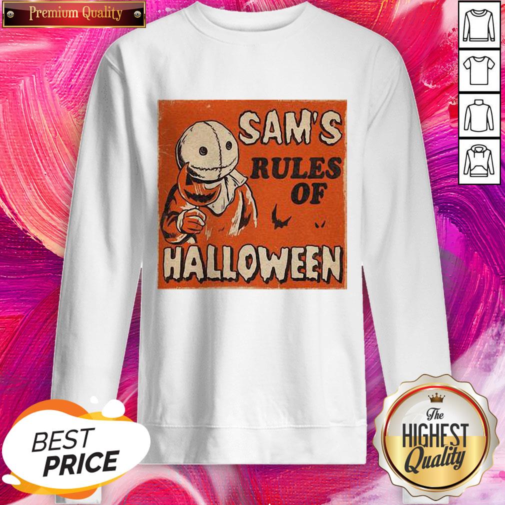 Super Nice Sam’s Rules Of Halloween Shirt - Image 4