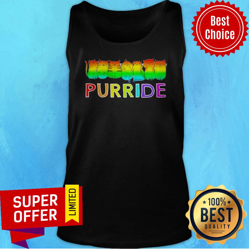 Premium Purride Cat Lgbt Pride Tee Gift Shirt - Image 5